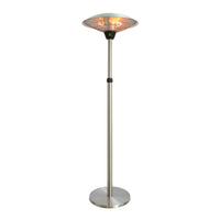 EnerG+ - 1500-Watt Infrared Free-Standing Electric Outdoor Heater with LED and Remote-Le chauffe-terrasse portatif monté sur poteau vous permet de diriger la chaleur exactement là où vous en avez besoin