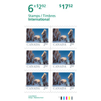 Carnet de 6 timbres Terre de nos aïeux au tarif du régime international (2,92 $)-Carnet de 6 timbres Terre de nos aïeux au tarif du régime international (2,92 $)