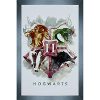 Hogwartz Logo impression - Impression encadree - 30" x 39"-Impression d'art de haute qualité avec passe-partout et encadrement professionnel
