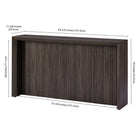 Hudson&Canal - Console Piedmont 56" de largeur - Brun aulne-8
