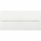 JAM Paper - Enveloppes d'invitation doublées de feuille d'aluminium - 3 7/8 x 8 1/8 - blanches avec feuille d'or - Paquet de 50-Couleur : blanc avec doublure en feuille d'or / La feuille donne à l'enveloppe une brillance naturelle