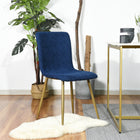 FurnitureR - Chaise de salle manger verte, ensemble de 4, SCARGILL GREY-Jambes En Métal
