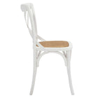 Modway - Gear Restauration Fauteuil d’appoint - Blanc-Capacité de poids de la chaise : 286 lb.