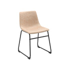 Brassex - Chaise de visite 538297 Caden - ensemble de 2 - beige vintage-Comprend : 2 chaises de salle à manger