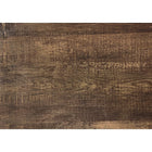 Monarch Specialties - 7444 Bureau 48 po L - Faux Bois Brun/Verre Trempe-Le panneau épais fini bois patiné est facile à nettoyer, résistant aux rayures et fini sur tous les côtés