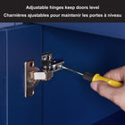 Hudson&Canal - Meuble TV Tillman pour téléviseurs jusqu'à 75" - Bleu foncé-10