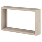 Hudson&Canal - Console Kellan , 132 cm de largeur, blanc aulne-Le plateau de table et l'étagère inférieure ont tous deux une capacité de poids de 50 lb