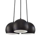 Modway - Chalice 3-Lumière Métal Pendentif - Noir-Installation professionnelle