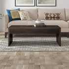 Hudson&Canal - Table basse rectangulaire Lawrence , 48 po de largeur, brun aulne-Nettoyer avec un chiffon doux et sec, sans produits chimiques agressifs ni produits de nettoyage abrasifs