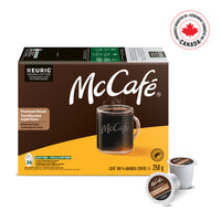 Dosettes K-Cup de café décaféiné de qualité supérieure McCafé torréfaction mi-foncé, paquet de 24-Torréfaction : Ce mélange est torréfié à une température légèrement supérieure à la température moyenne, ce qui permet d’obtenir une saveur équilibrée et un arôme riche