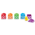 Learning Resources - La ferme d'apprentissage Peekaboo - Ensemble de 10-Jouets de motricité fine : développez la motricité fine avec des granges en deux parties de taille adaptée aux petites mains