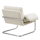 Modway - Ansel Performance Velvet Chaise d’accent - Albâtre-Épingles de pied non marquées