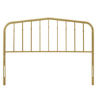 Modway - Lennon Métal Tête de lit complète, Or-Hauteur ajustable