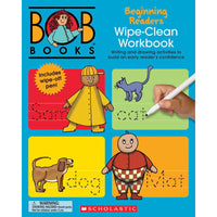 Scholastic - Bob Books Wipe-Clean Workbook Beginning Readers - Phonics - Kindergarten (Stage 1: Starting to Read)-Livre Pour Enfants
