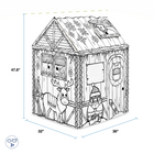 Bankers Box - Chalet d'hiver-Montage facile en deux parties : la maisonnette se plie et se démonte aisément pour le rangement. Suivez les instructions simples pour assembler votre maisonnette (dimensions : 38 po L x 32 po l x 48 po H)