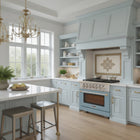 Kucht - 36 po Série KFX-X Cuisinière Pro Style au gaz naturel - Acier inoxydable/Bleu pâle-Garantie limitée du fabricant de 2 ans