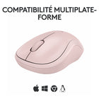 Logitech - M240 Silent Souris sans fil - Rose-Naviguez plus facilement grâce à une expérience de défilement contrôlé ligne par ligne