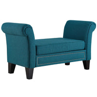 Modway - Rendezvous Banc - Sarcelle-Banc moderne de style ferme