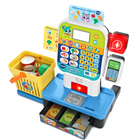 VTech - Super caisse enregistreuse Magic'scan - Français-Ce jouet d’épicerie pour jeu d’imitation est idéal pour permettre aux enfants d’âge préscolaire d’explorer le magasinage et les premières notions de mathématiques; constitue un cadeau interactif pour filles et garçons à l’occasion des Fêtes, des anniversaires, comme récompense scolaire ou simplement pour faire plaisir