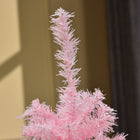 HOMCOM - Sapin de Noël artificiel 4' forme crayon avec ouverture automatique - rose-Pieds détachable et pliable facilite son assemblage, son démontage et son rangement 