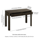 Hudson&Canal - Bureau Mendoza 48'' - Brun aulne-8