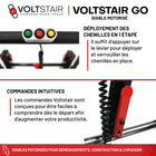 Voltstair - Go Diable Électrique Monte-Escaliers - Capacité 150 Lb-Opération par un seul utilisateur réduisant la fatigue physique et améliorant la productivité