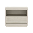 Manhattan Comfort - Table de nuit contemporaine Navis 26" à 1 tiroir - Chêne blanchi-La finition aspect bois offre une apparence chaleureuse et naturelle prisée dans la conception de meubles modernes