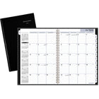 AT-A-GLANCE - Agenda mensuel Premiere 2025 - 11 7/8 po H x 7 7/8 po l - Noir - Bilingue-Format des pages : 11 7/8 po H x 7 7/8 po l