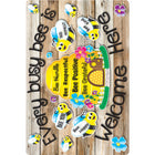 Ashley Productions - Smart Poly Tapis de souris pour ordinateur - 8" x 10" - Chaque abeille occupée est la bienvenue ici - Paquet de 6-Transformez votre bureau en un lieu d'encouragement et de productivité - commandez votre tapis de souris avec une citation positive dès aujourd'hui!