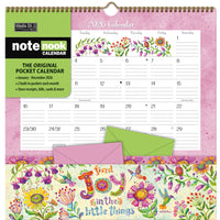 WSBL - 2026 Inspirations Simples Note Nook  Calendrier mural Mensuel - 30,5 cm l x 30,5 cm H - Anglais-Format 12 mois (Janvier - Décembre 2026)