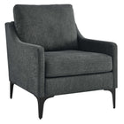 Modway - Corland Tissu rembourré Fauteuil - Charbon de bois-Fauteuil moderne du milieu du siècle