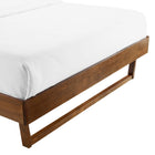 Modway - Billie Bois Cadre complet de plate-forme, Noyer-Rubberwood Legs
