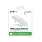 LBT - Chargeur mural Ultra Fast mini 65 W à double port USB-C GaN Slim PD - Blanc-Norme de charge rapide USB PD 3.1 PPS