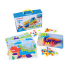 Miniland - MLE45318 Ensemble de chevilles et motifs - couleurs vives - 90 pièces-Couleurs vives pour créer des diagrammes amusants