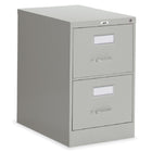 Staples – Classeur vertical format légal, 2 tiroirs, gris-Suspension à roulement à billes, entièrement progressive, pour un fonctionnement en douceur