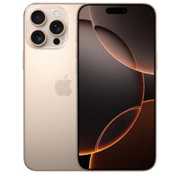 Apple - iPhone 16 Pro Max 6,9" - 512 Go - Titane désert - Bell et Virgin Plus-Magnifique Design En Titane: iPhone 16 Pro Max possède un boîtier en titane robuste et léger et un vaste écran Super Retina XDR 6,9 po extrêmement durable grâce au Ceramic Shield dernière génération, un matériau 2x plus solide que le verre de n'importe quel téléphone