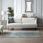 Modway - Hesper Treillis floraux contemporains vieillis Tapis de 5 pi l x 8 pi L - Beige sarcelle et brun-Protéger les planchers de la circulation ou des meubles