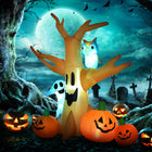 HOMCOM - Décoration gonflable d'Halloween 7 - 5 pieds - Hanté-Construit dans les lumières LED blanches internes 