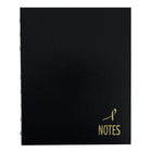 Blueline – Cahier de notes NotePro au ruban rose à couverture rigide, 9 1/4 po x 7 1/4 po, noir, 150 pages-Papier recyclé certifié FSC® avec contenu postconsommation minimal de 50 %