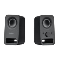 Logitech Haut-parleurs stéréo Z150-La puissance de crête de 6 watts/3 watts RMS offre un son stéréo clair via deux transducteurs 2 po