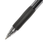 Staples - Aura Stylos à encre gel pointe rétractable – 0,7 mm – noir – paquet de 4-Prise caoutchoutée pour plus de confort