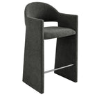 Modway - Talia 41 pouces Tissu rembourré Tabouret de bar - Fusain-Tissu rembourré