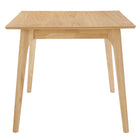 Modway - Juxtapose Rectangle de 63 po Table à manger, Chêne-Assemblée requise