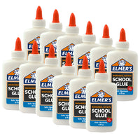 Elmer's - Colle scolaire lavable – 4 oz. - Paquet de 12-Formule sûre, lavable et non toxique