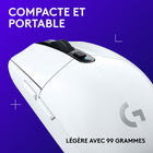 Logitech - Souris de jeu sans fil Lightspeed  G305, blanche-Système de tension de bouton mécanique : les boutons séparés améliorent la cohérence, réduisent la force de clic et offrent des performances nettes et fiables, idéales pour les sessions de gaming intenses