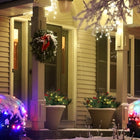 HOMCOM - 2 sapins de Noël artificiels de 45 cm avec LED Lumière-Le placement flexible grâce à la conception à piles, la conception sans fil et le taux d'étanchéité IP44 permettent une utilisation en extérieur 