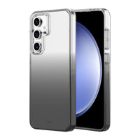 AXS - Crystal Shield D3O étui fabriqué avec du plastique recyclé pour Samsung Galaxy S24 FE - Fumé Dégradé-Testé pour des chutes de 8 pieds, soutenu par la technologie D3O