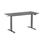 Uplite - Cadre de bureau électrique assis-debout à double moteur - Noir-Longueur du pied du cadre : 25.6"