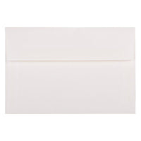 JAM Paper - Enveloppes d'invitation Strathmore A9 - 5,75 po x 8,75 po - Vélin blanc brillant - 25/paquet (31911140)-Couleur : Vélin blanc brillant