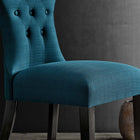 Modway - Silhouette Restauration Fauteuil d’appoint - Azure-Sept boutons placés au centre
